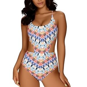 Bar III Multicolor One Piece Swimsuit NWT